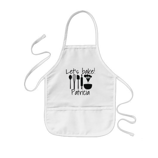 子供と大人用のエプロン - レッツベイク! 子供用エプロン (正面)