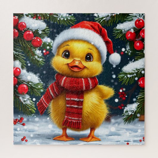 子供と家族が楽しむクリスマスのアヒルパズル ジグソーパズル (縦)