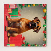 子供と家族で楽しむクリスマス犬パズル ジグソーパズル (横)