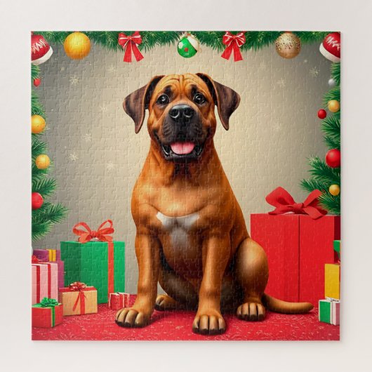 子供と家族で楽しむクリスマス犬パズル ジグソーパズル (縦)