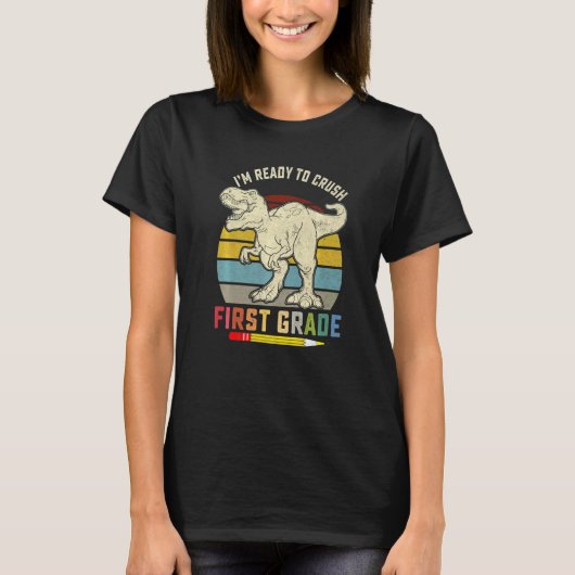 子供と幼稚園の先生のための100日目の登校 Tシャツ (正面)