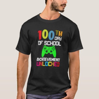 子供と幼稚園の先生のための100日目の登校 Tシャツ