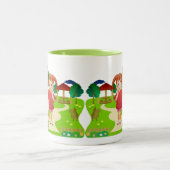 子供と誕生日パーティー ツートーンマグカップ (中央)