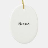 子供と賛美される セラミックオーナメント (裏面)