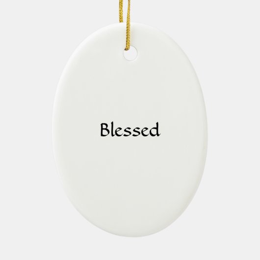 子供と賛美される セラミックオーナメント (裏面)