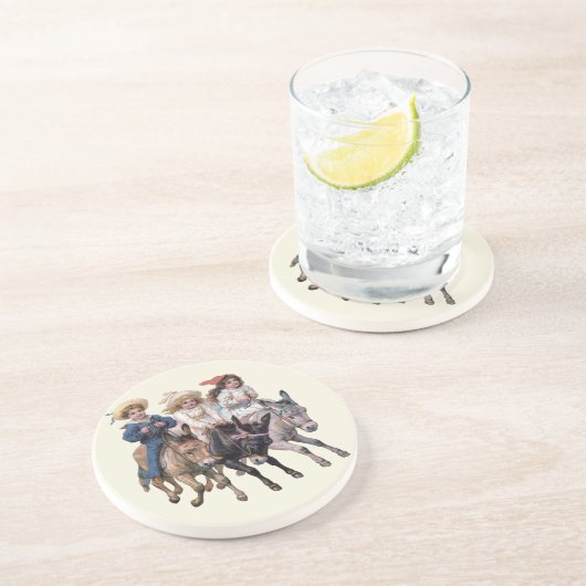 子供と馬 コースター (側面)