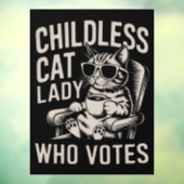 子供なしの猫好きの女性 2024年選挙で投票 カマラ ウィンドウサイン (シート3)