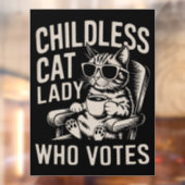 子供なしの猫好きの女性 2024年選挙で投票 カマラ ウィンドウサイン (シート2)
