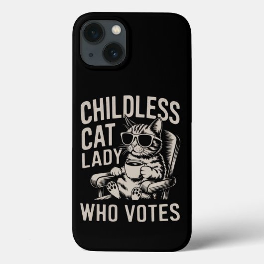 子供なしの猫好きの女性 2024年選挙で投票 カマラ Case-Mate iPhoneケース (裏面)
