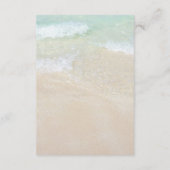 子供なしメッセージ ビーチ シーン 封入カード エンクロージャーカード (裏面)