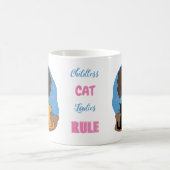 子供なし猫好き女性マグ コーヒーマグカップ (中央)