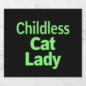 子供なし猫好き女性 楽しい投票 2024 ビールラベル (シングルラベル)