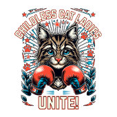 子供なし猫婦人会 統一 2024年選挙 Tシャツ
