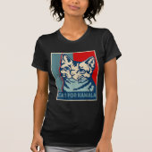 子供なし猫飼い婦人がカマラ・ハリスに投票 2024 Tシャツ (正面)