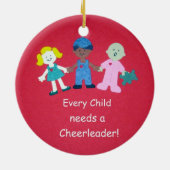 子供にはチアリーダーが必要だ！ セラミックオーナメント (裏面)