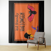 子供に優しいハロウィンキャンディーパーティーのお得な価値 タペストリー (インサイチュ)