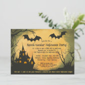 子供に優しいハロウィンパーティーの招待状 招待状 (スタンド正面)