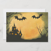 子供に優しいハロウィンパーティーの招待状 招待状 (裏面)