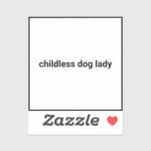 子供のいない犬の女性ミニマルモダンスおもしろい広場 シール (シート)