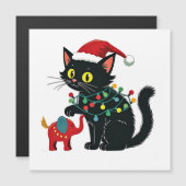 子供のいない猫好きの女性クリスマスカマラトランプ (正面/裏面)