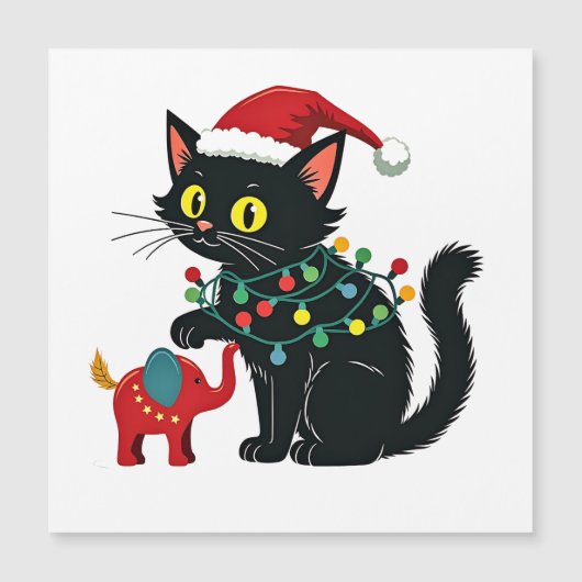 子供のいない猫好きの女性クリスマスカマラトランプ (正面)
