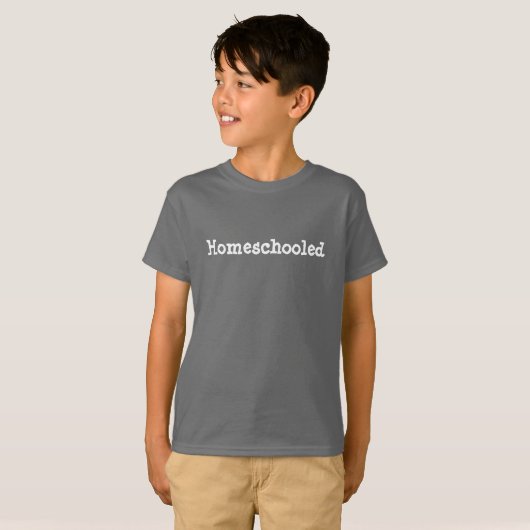子供のおもしろいなHomeschoolの社会化のTシャツ Tシャツ (正面フル)