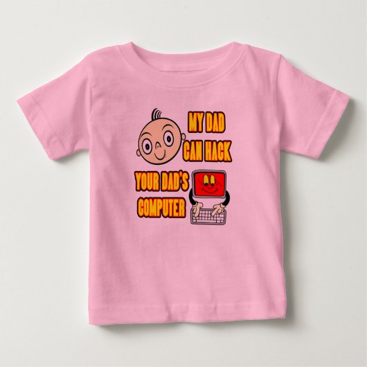 子供のおもしろTシャツおよび子供のおもしろいなギフト ベビーTシャツ (正面)