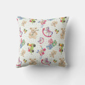子供のおもちゃのパターン クッション (裏面)