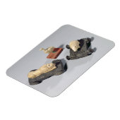 子供のおもちゃは：ハリネズミ、ライオンと鳩、蘇 マグネット (左側)