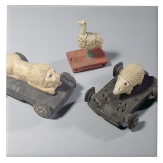 子供のおもちゃ: ハリネズミ、ライオンおよび鳩、Su タイル (正面)