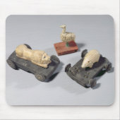 子供のおもちゃ: ハリネズミ、ライオンおよび鳩、Su マウスパッド (正面)