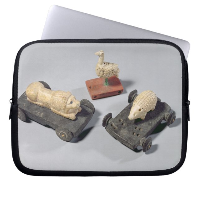 子供のおもちゃ: ハリネズミ、ライオンおよび鳩、Su ラップトップスリーブ (正面)