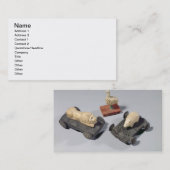 子供のおもちゃ: ハリネズミ、ライオンおよび鳩、Su 名刺 (正面/裏面)