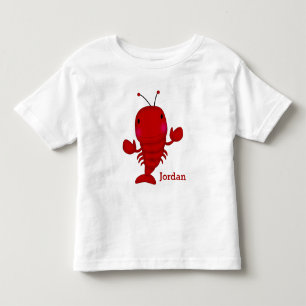 子供のかわいいロブスター トドラーTシャツ