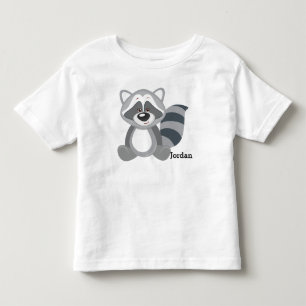 子供のかわいい森林アライグマ トドラーTシャツ