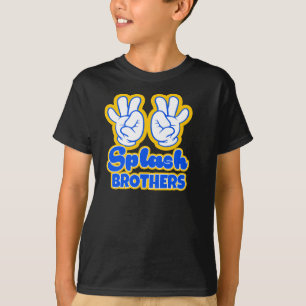 子供のしぶきの兄弟のワイシャツ Tシャツ