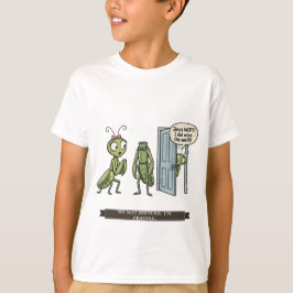 子供のためのかわいいカマキリ Tシャツ