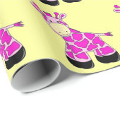 子供のためのかわいいキリンのギフトの包装紙 ラッピングペーパー (ロールコーナー)