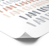 子供のためのアファメーション ボーホー調のベビー・ルーム・デコレーション ポスター (角)