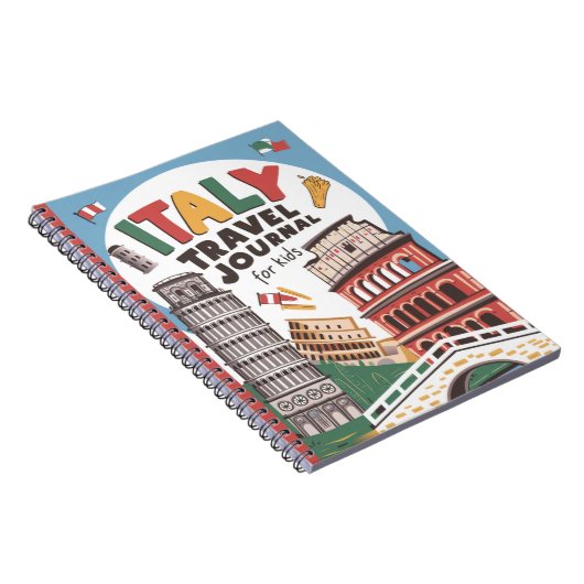 子供のためのイタリア旅行日記 ノートブック (右側)