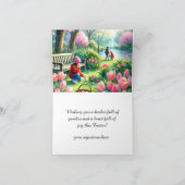 子供のためのイースター おめでとう折り紙グリーティングカード カード (内部)