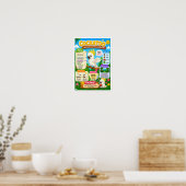 子供のためのオウムについての楽しい事実 ポスター (キッチン)
