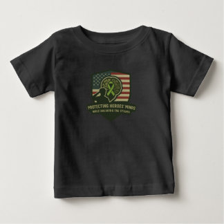 子供のためのオペレーションマインドシールドTシャツ ベビーTシャツ