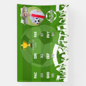 子供のためのオリジナルサッカーギフト、カスタムFUTカード 横断幕 (縦)