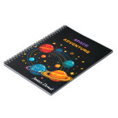 子供のためのカスタム宇宙スパイラルノート ノートブック (左側)
