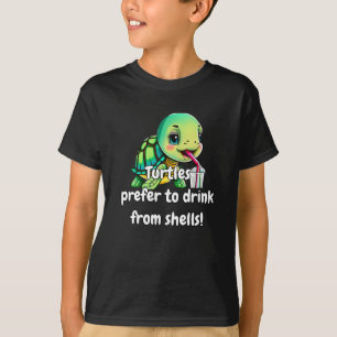 子供のためのカメのTシャツ おしゃれ かわいい ユニーク Tシャツ