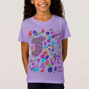 子供のためのカラフルなドゥードルカオス Tシャツ