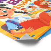 子供のためのカラフルな学習ポスター ポスター (角)