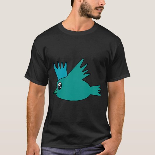 子供のためのカラフルな鳥 Tシャツ (正面)