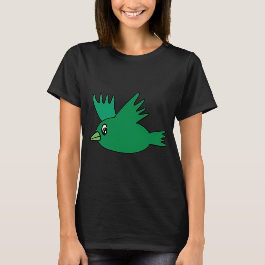 子供のためのカラフルな鳥 Tシャツ (正面)